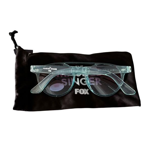 New Fox's The Masked Singer Promo Aqua Retro Style Sunglasses UV Protection NWT - Picture 4 of 5